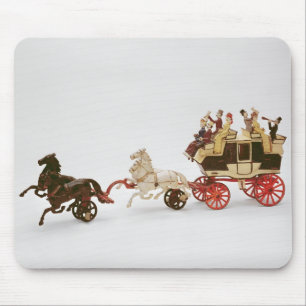 Toy stagecoach mouse mat