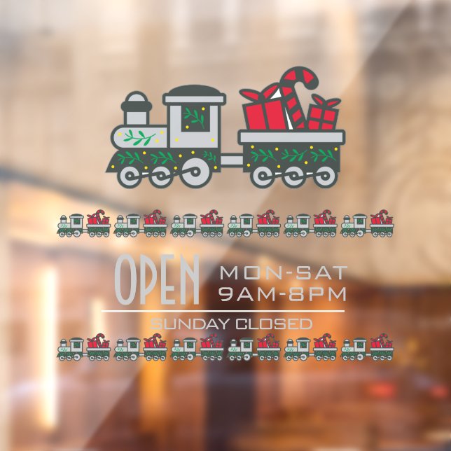 Toy Store  Christmas custom window cling (Sheet 2)