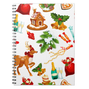 Toy Story Merry Christmas Pattern Cute Notebook