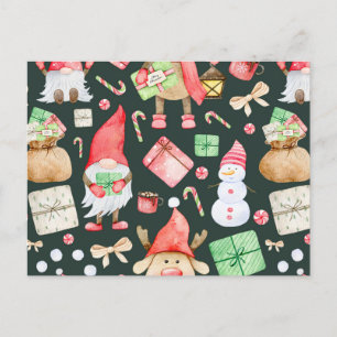 Toy Story Merry Christmas Pattern Modern     Holiday Postcard