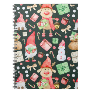 Toy Story Merry Christmas Pattern Modern Notebook
