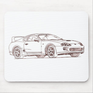 Toy Supra 1996 sketch Mouse Mat