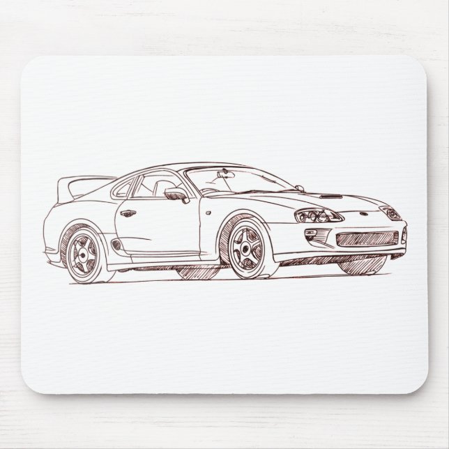 Toy Supra 1996 sketch Mouse Mat (Front)