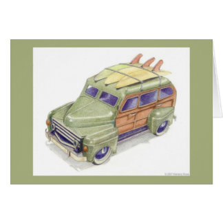 Toy Surf Car Green Card