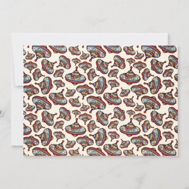 Toy Tops Invitation (Front)