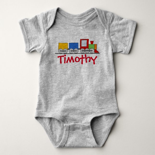 Toy Train Baby Bodysuit (Front)
