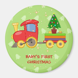 Toy Train, Baby's First Christmas, Magnet