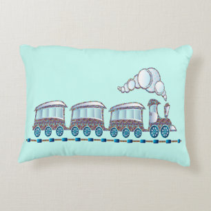 Toy Train Decorative Cushion