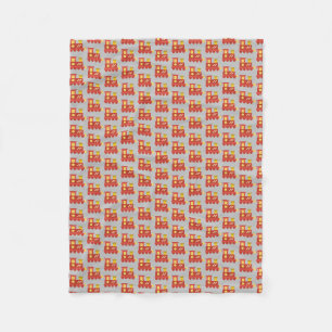 toy train fleece blanket