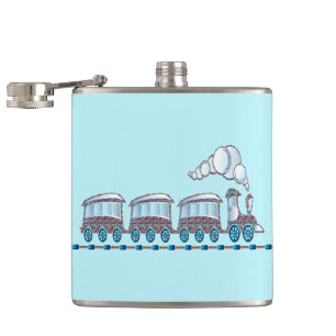Toy Train Hip Flask