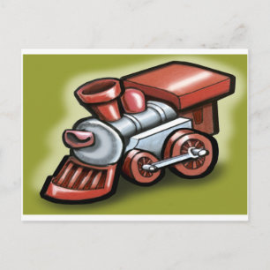 Toy Train Postcard