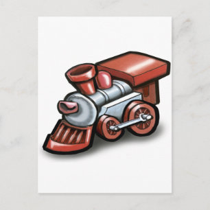Toy Train Postcard