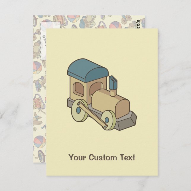 Toy Train Postcard (Front/Back)