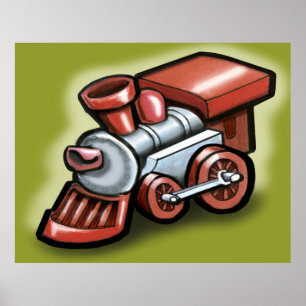 Toy Train Poster