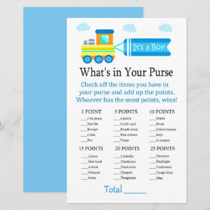 Toy Train What's in your purse game