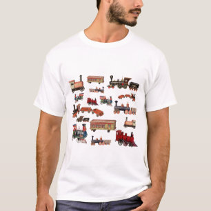 Toy Trains Colourful Trains Pattern T-Shirt