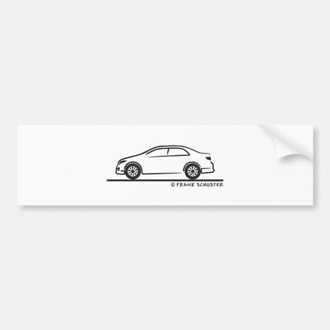 Toyota Corolla Bumper Sticker (Front)