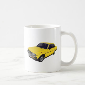 Toyota Corolla DX KE70 4-door yellow Coffee Mug