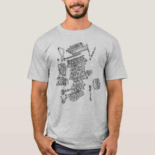 Toyota Corolla MR2 Engine Exploded View 4AGE T-Shirt