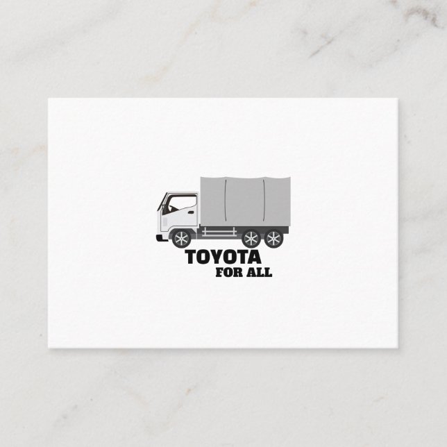 TOYOTA FOR ALL BUSINESS CARD (Front)