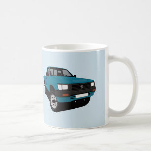 Toyota Hilux Pickup turquoise - 2 x image Coffee Mug