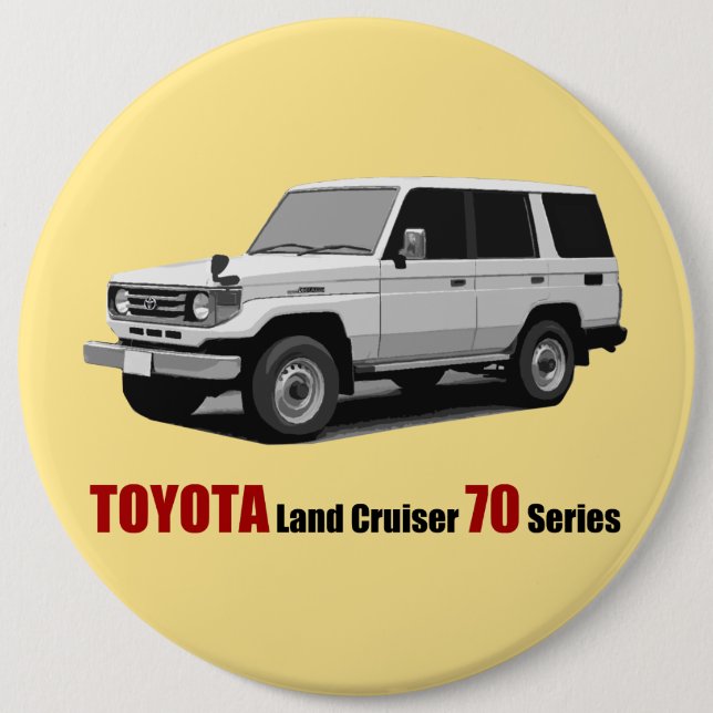 Toyota Land Cruiser 70 Series HZJ77 6 Cm Round Badge (Front)