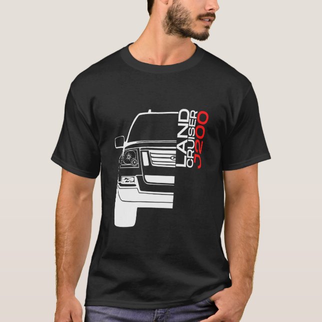 Toyota Land Cruiser J200 Automotive Off-Road Car T-Shirt (Front)