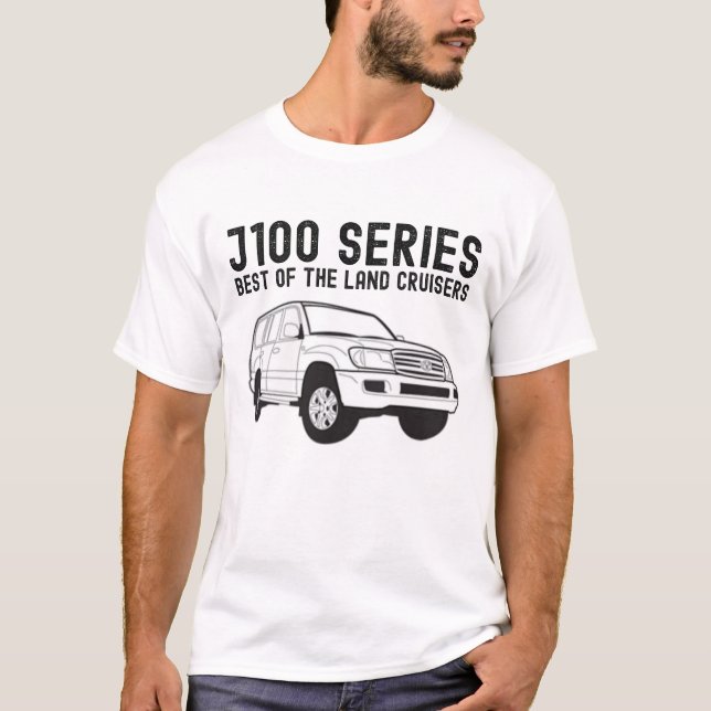 Toyota Land Cruiser Retro J100 Off-Road Car T-Shirt (Front)