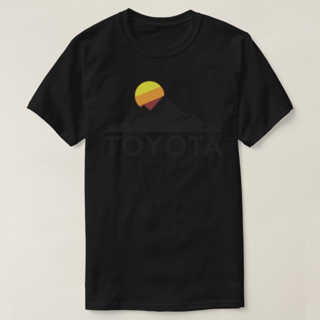 Toyota Mountain Logo T-shirt - Small Chest-left Si (Design Front)