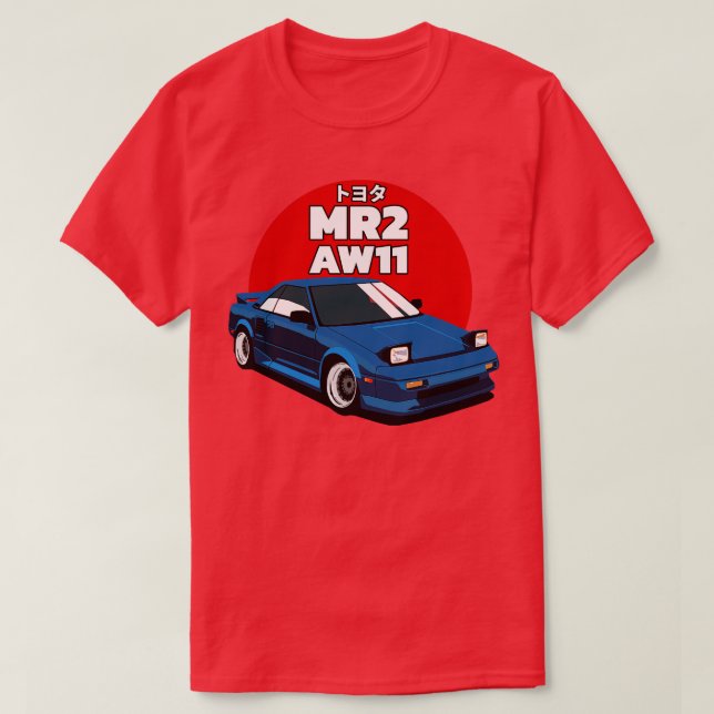 Toyota MR2 AW11 Retro T-Shirt (Design Front)