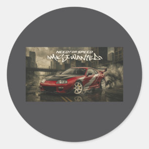 Toyota supra classic round sticker