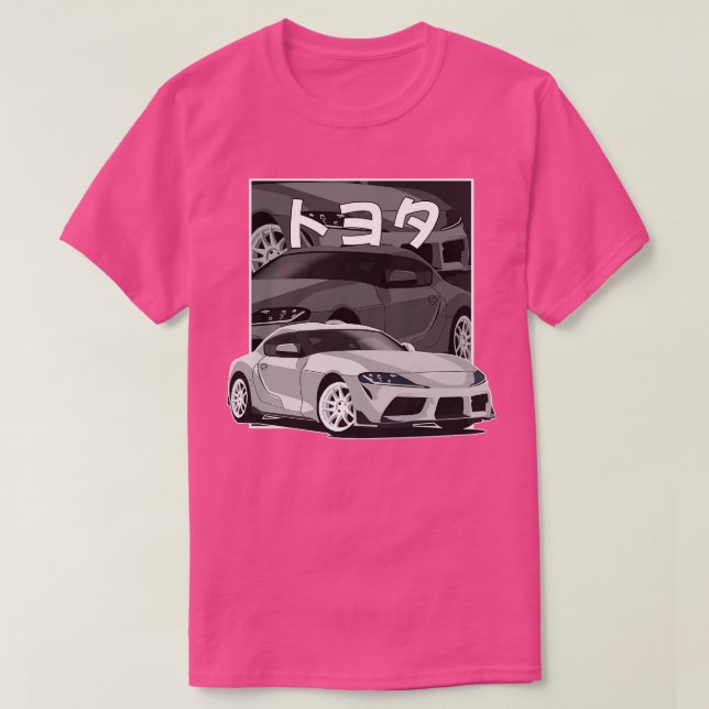 Toyota Supra MK5 A90 20192023 Japanese Comics T-Shirt (Design Front)