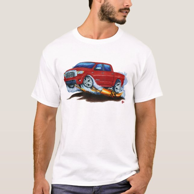 Toyota Tundra Crewmax Red Truck T-Shirt (Front)