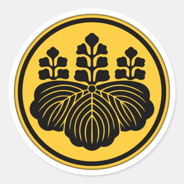 Toyotomi Clan Kamon Classic Round Sticker (Front)