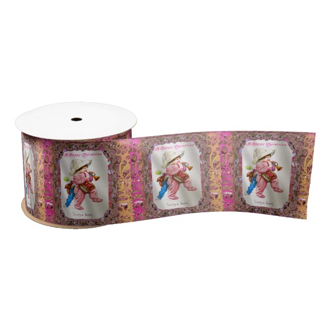 Toys from Santa Victorian IV Satin Ribbon (Spool)