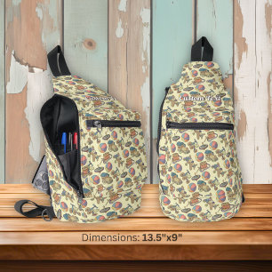 Toys Icons Background Sling Bag