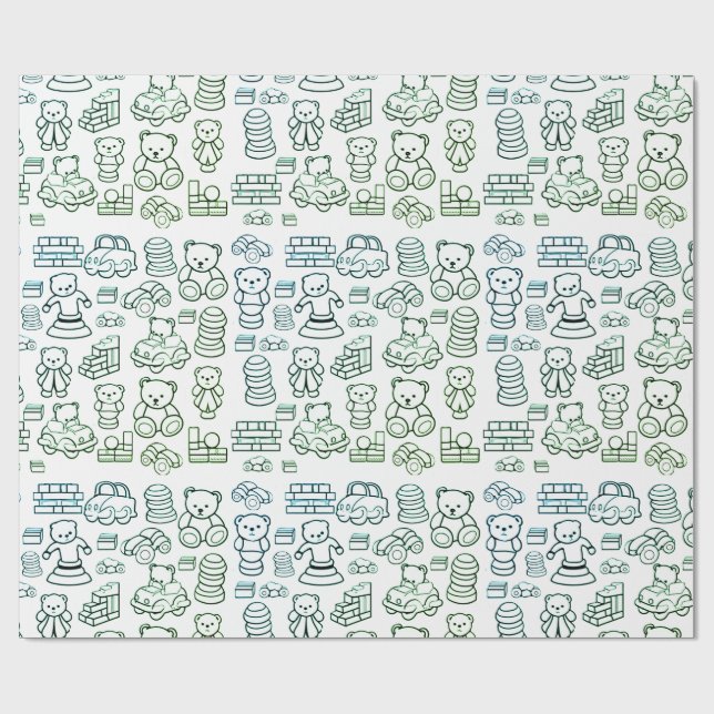 TOYS WRAPPING PAPER (Flat)