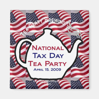 TP0100 National Tax Day Tea Party Magnet