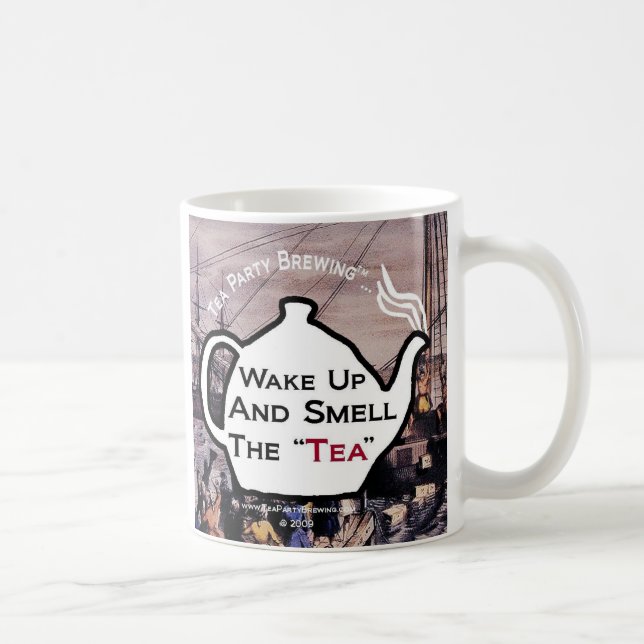 TP0112 Wake Up Smell Tea Mug (Right)