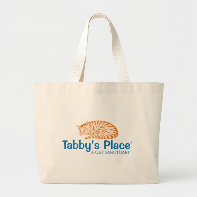 TP logo clear.jpg Large Tote Bag (Front)
