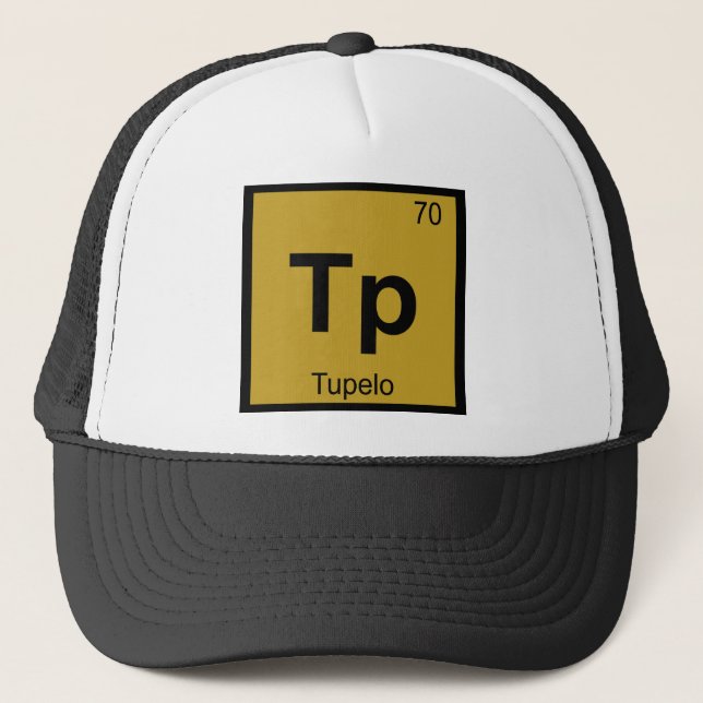 Tp - Tupelo Mississippi Chemistry Periodic Table Trucker Hat (Front)