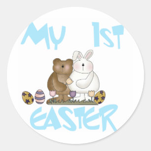 TPFIRSTEASTERBOY CLASSIC ROUND STICKER