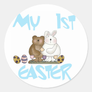 TPFIRSTEASTERBOY CLASSIC ROUND STICKER