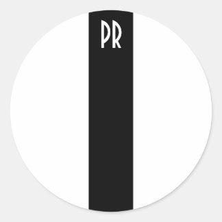 TPR pinstripe sticker (white)