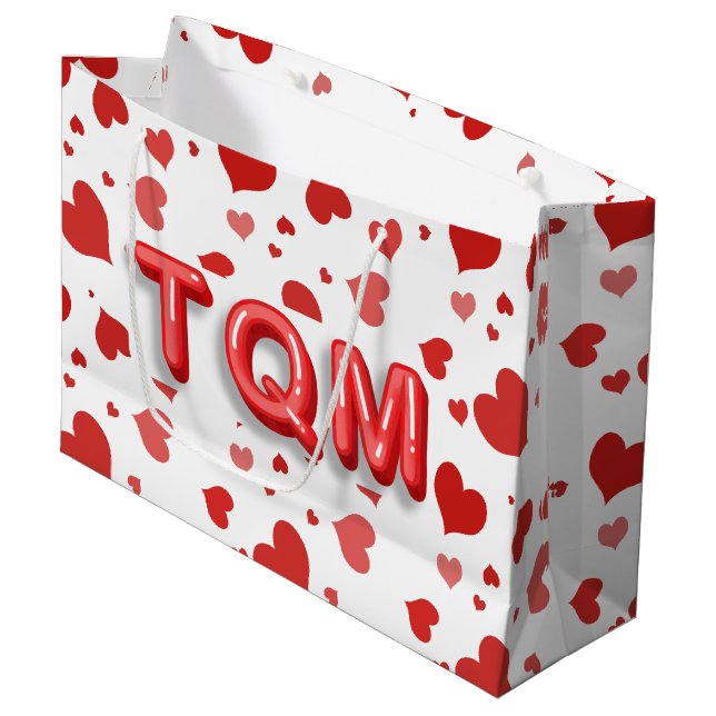 TQM Valentine’s & Galentine’s Large Gift Bag (Front Angled)
