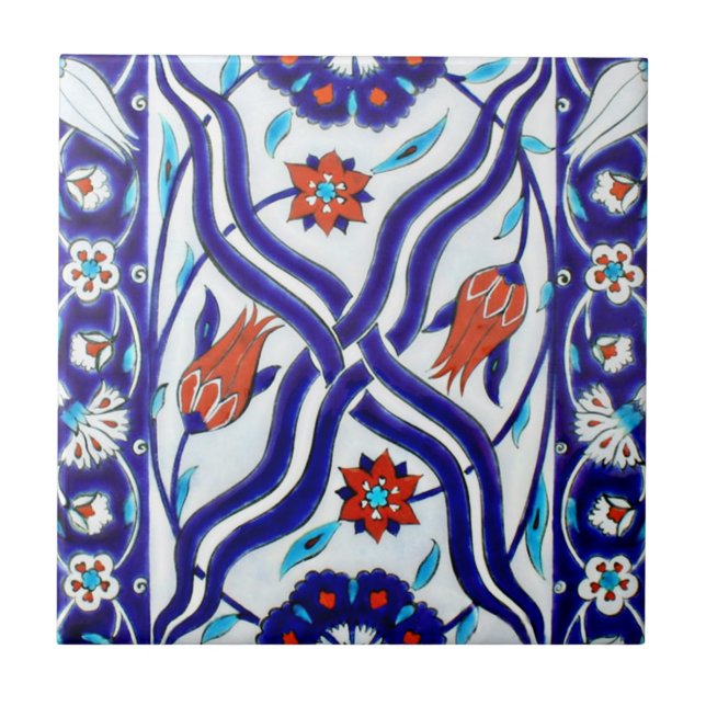 TR016 Turkish Reproduction Ceramic Tile (Front)