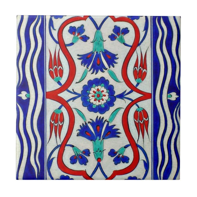 TR018 Turkish Reproduction Ceramic Tile (Front)