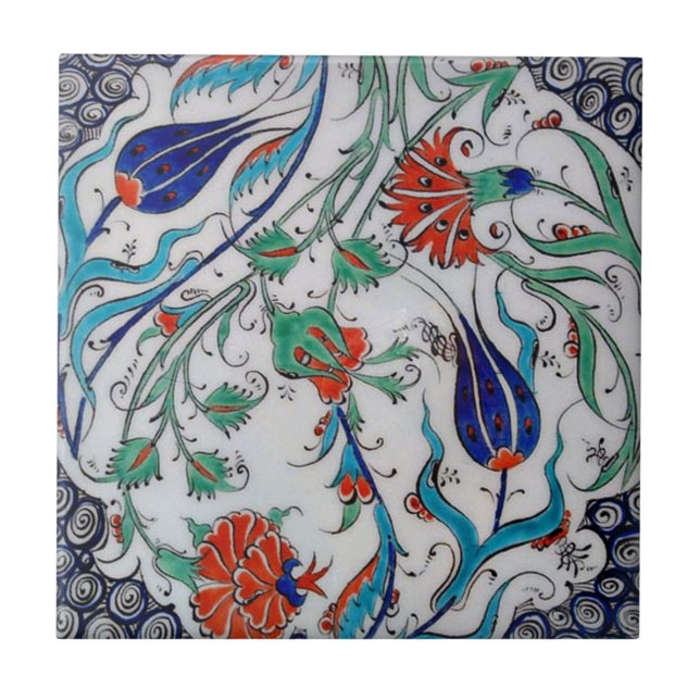 TR027 Turkish Reproduction Ceramic Tile (Front)
