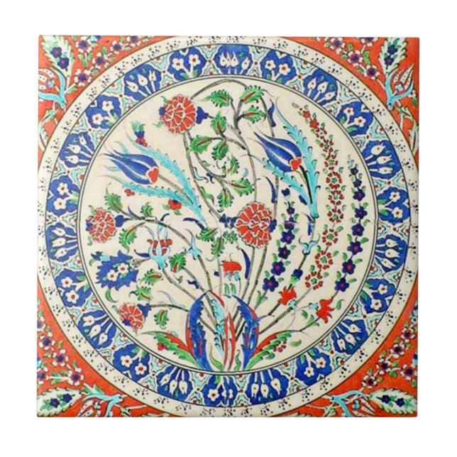 TR031 Turkish Reproduction Ceramic Tile (Front)