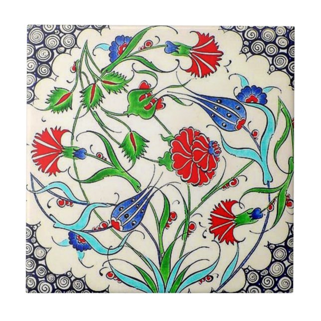 TR080 Turkish Reproduction Ceramic Tile (Front)